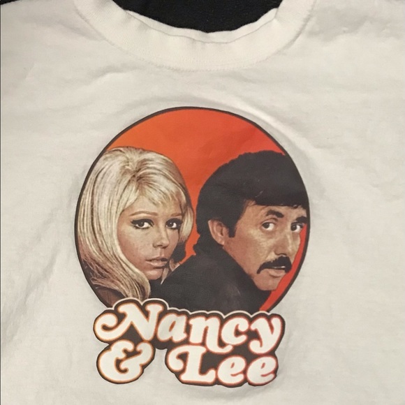 Gildan Other - Mens Large White Short Sleeve Nancy Sinatra and Lee Hazlewood Logo Tee Shirt